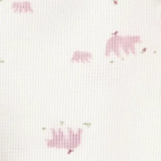 Carter's Just One You&reg; Baby Girls' 3pc French Terry Bear Sweatshirt & Pants Set - Pink image {3}