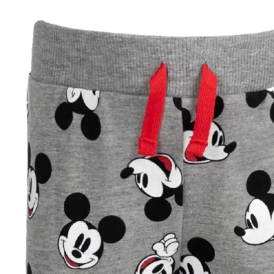 Disney Mickey Mouse Boys 2 Pack French Terry Jogger Pants Infant to Little Kid image {5}