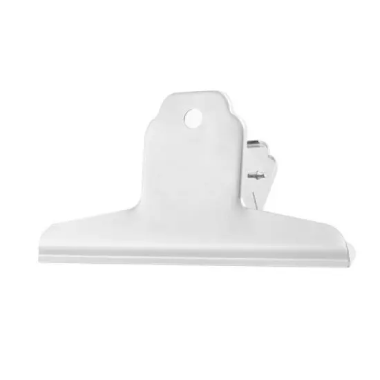 Unique Bargains Stainless Steel Silver Tone Binder Clips 4.7" x 2.4" x 1.6"(L*W*H) 2 Pcs image {2}