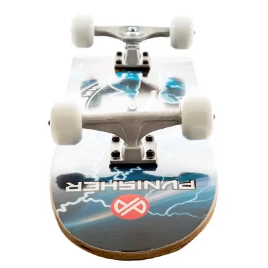 Punisher Skateboards Warrior Complete 31-Inch Skateboard with Canadian Maple, Blue image {3}