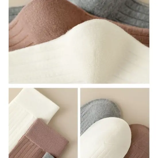 Anna-Kaci Women's 3-Pack Ribbed Knee High Compression Socks Seamless Toe Slim Fit Design image {5}