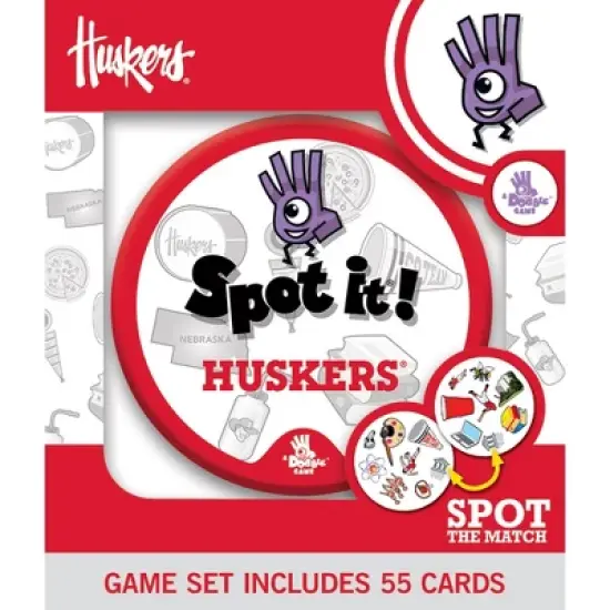 MasterPieces Officially Licensed NCAA Nebraska Cornhuskers Spot It Game for Kids and Adults image {1}
