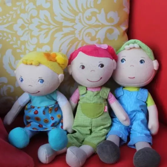 HABA Snug Up Til - 10" Soft Boy Doll with Blond Hair image {3}