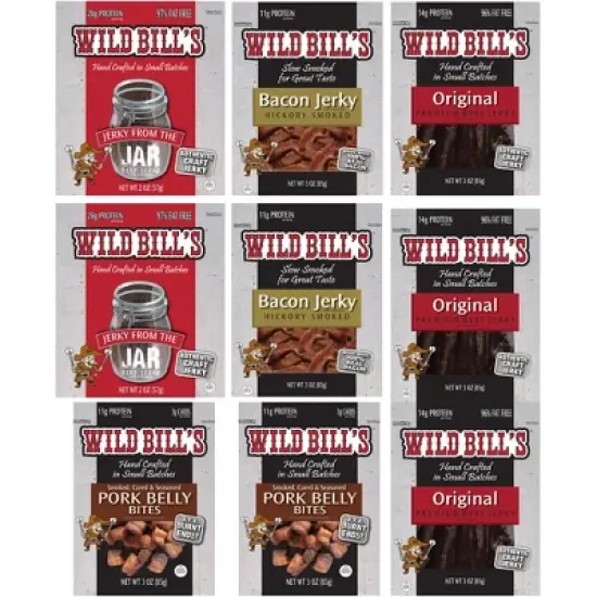 Wild Bill's Multi-Brand 35-Piece Sampler Gift Tool Bag - Beef Jerky, Turkey & More image {1}