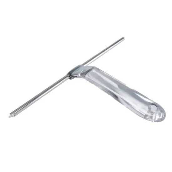 Shower Squeegee with Clear Acrylic Handle Stainless Steel - Bath Bliss image {7}