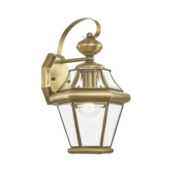 Livex Lighting Georgetown 1 - Light Wall Light in  Antique Brass image {2}