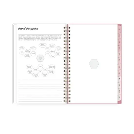 Blue Sky Ivory Paper Co 2025-2026 Weekly/Monthly Wirebound Planner 5"x8" Printed Nataliana Multi Floral image {8}