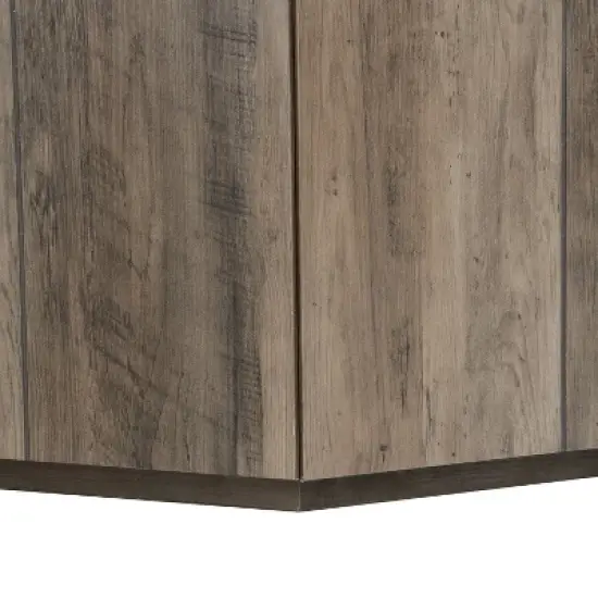 Christopher Knight Home Nirae Rustic Hexagonal Coffee Table with Drawers image {8}
