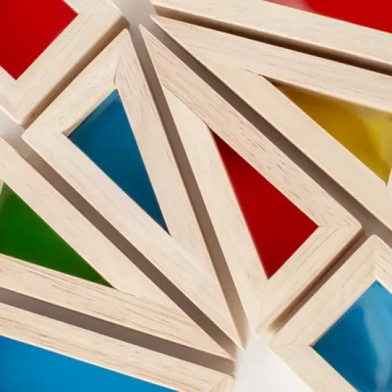 Guidecraft Junior Rainbow Blocks - 40 Pieces image {3}