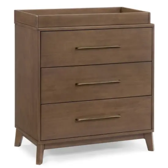 Delta Children Spencer 3 Drawer Dresser with Changing Topper image {1}