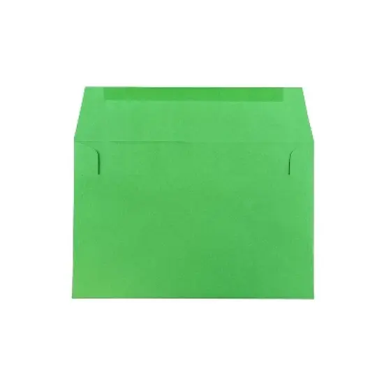 JAM Paper A9 Colored Invitation Envelopes 5.75 x 8.75 Green Recycled 98176 image {1}