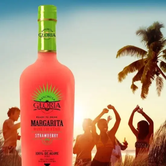 Rancho La Gloria Strawberry Margarita Wine Cocktail - 750ml Bottle image {3}