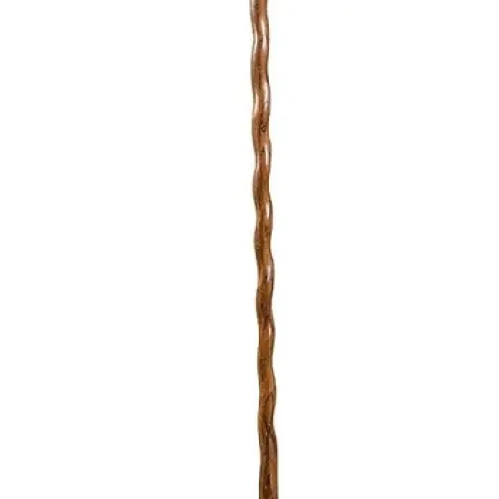 Brazos Twisted HitchHiker Brown Oak Wood Walking Stick 58 Inch Height image {3}