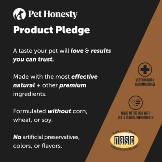 Pet Honesty Flea & Tick Support Supplement Soft Chews for Dogs - Hickory Bacon Flavor, 90 Ct image {6}