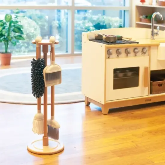 Kaplan Early Learning Modern Pretend Play Cleaning Set with Stand image {1}