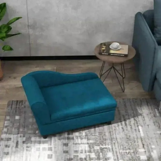 Resenkos Cat Couch, Pet Sofa, Dog Couch Bed,Pet Sofa Dog Sofa for Small Dogs with Storage, Dark Blue image {6}