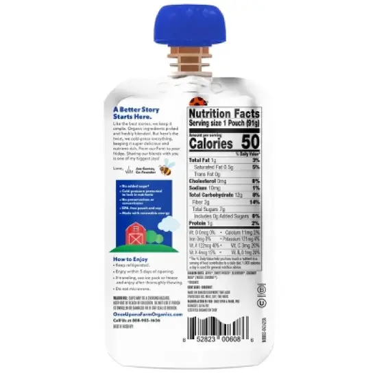 Once Upon a Farm Organic Berry Bundle Variety Pack Kids' Snacks - 4ct/3.2oz Pouches image {2}