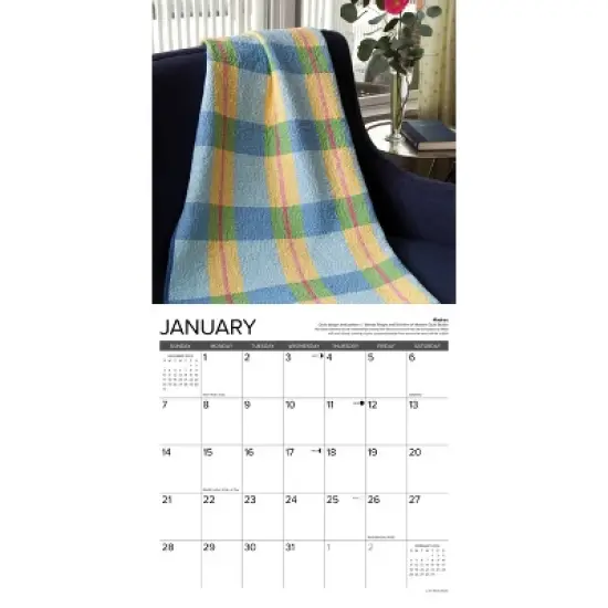 Willow Creek Press 2024 Wall Calendar 12"x12" Art of the Quilt image {2}