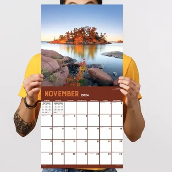 TF Publishing 2024 Wall Calendar 12"x12" Great Lakes image {3}
