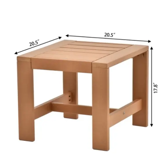 Decksplore 5 Piece Sofa Seating Group HDPE with Cushions Patio Conversation Sets Outdoor Furniture image {4}