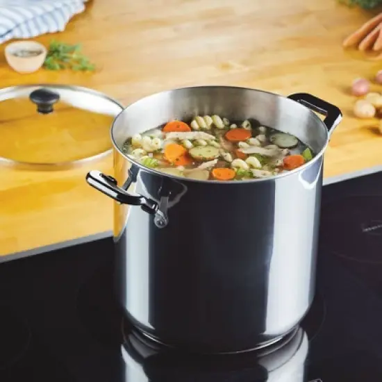Farberware Classic Stainless Steel 11-Quart Covered Stockpot image {2}