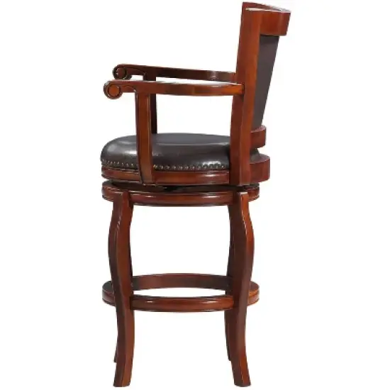 Jones Memory Swivel Barstool Cherry/Brown - Boraam image {2}
