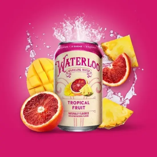 Waterloo Tropical Fruit Sparkling Water - 8pk/12 fl oz Cans image {4}