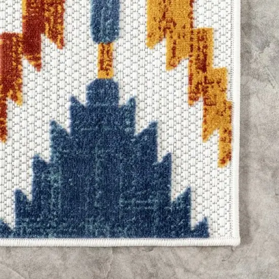 nuLOOM Marcela Geometric Indoor/Outdoor Patio Area Rug image {4}