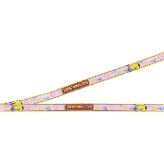 Pompompurin ID Lanyard Badge Holder with 2" Rubber Skateboard Pendant image {2}