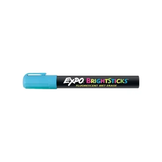EXPO Bright Sticks Wet-Erase Fluorescent Marker Set Bullet Tip Assorted 14075 image {7}