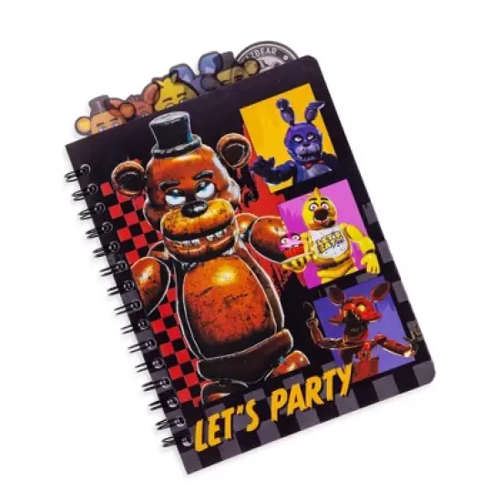 Silver Buffalo Five Nights At Freddy's: Special Delivery "Let's Party" 6-Tab Spiral Notebook image {9}