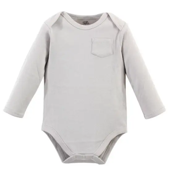Touched by Nature Organic Cotton Long-Sleeve Bodysuits 5pk, Marching Elephant image {1}