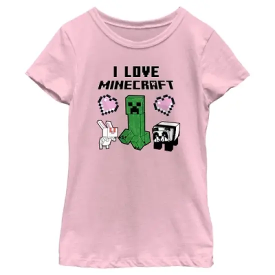 Girl's Minecraft Love and Mobs T-Shirt image {3}