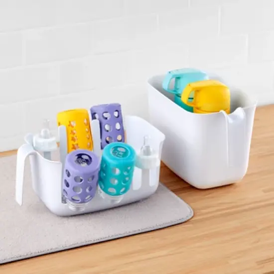 YouCopia Dry+Store Bag Drying Rack and Bin Set: Plastic Baggie Dryer, Multi-Compartment, Stackable, Freestanding image {9}
