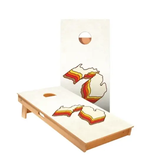 Skip's Garage | Retro Michigan Cornhole Boards - ACA Star Series image {3}