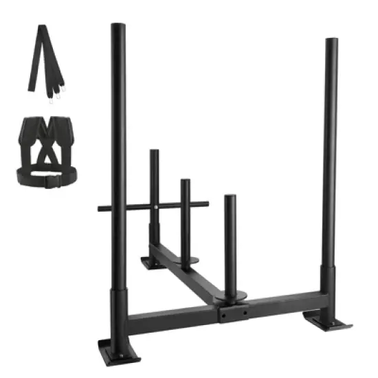 VEVOR Weight Training Sled, Pull Push Power Sled with Handle, Fitness Strength Resistance Training, Steel Workout Equipment for Athletic Exercise image {8}