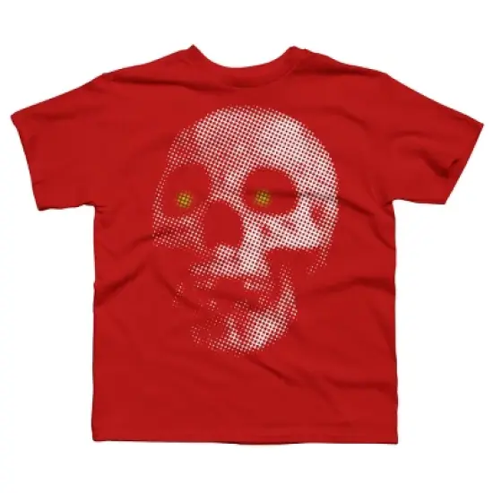 Boy's Design By Humans Giant Halloween Skull By robotface T-Shirt image {5}