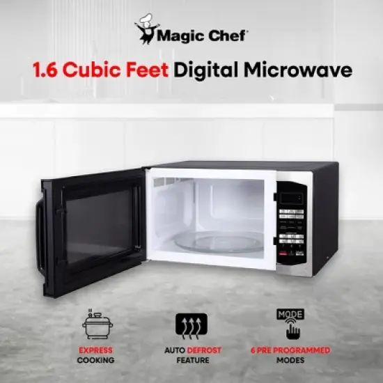 Magic Chef 1100 Watt Microwave with Digital Touch Controls and Display image {1}