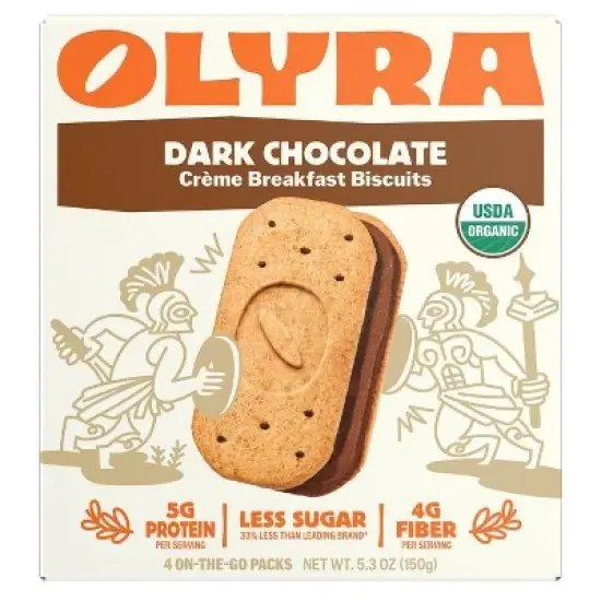 Olyra Dark Chocolate Breakfast Biscuits - 5.3oz/4ct image {6}
