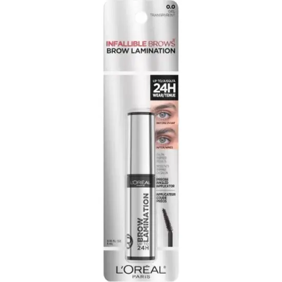 L'Oreal Paris Infallible Up To 24HR Wear Brow Lamination Eyebrow Gel - 0.16 fl oz image {9}