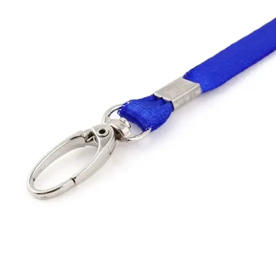 Unique Bargains ID Name Badge Holder Metal Swivel Clip Neck Strap Lanyard Blue 10 Pcs image {4}