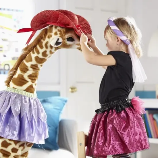 Melissa & Doug Giant Giraffe - Lifelike Stuffed Animal image {1}
