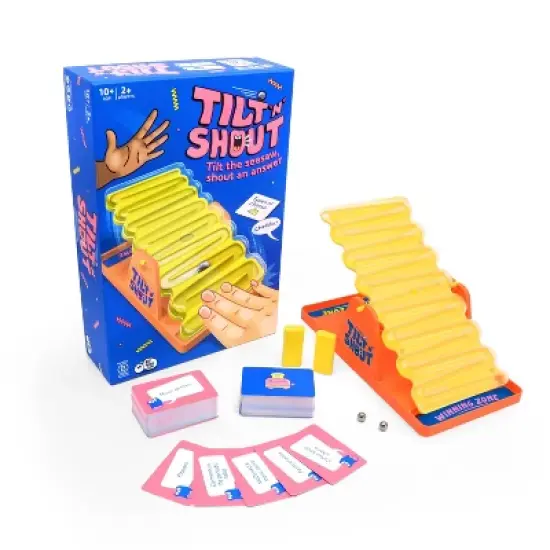 Big Potato Tilt 'n' Shout Board Game: Creative Thinking Party Game, 20-Minute Play, Includes Cards & Marbles image {2}
