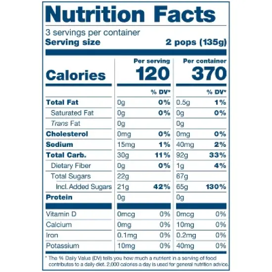 Frollies Watermelon Fruity Ice Pops - 15 fl oz/6ct image {12}