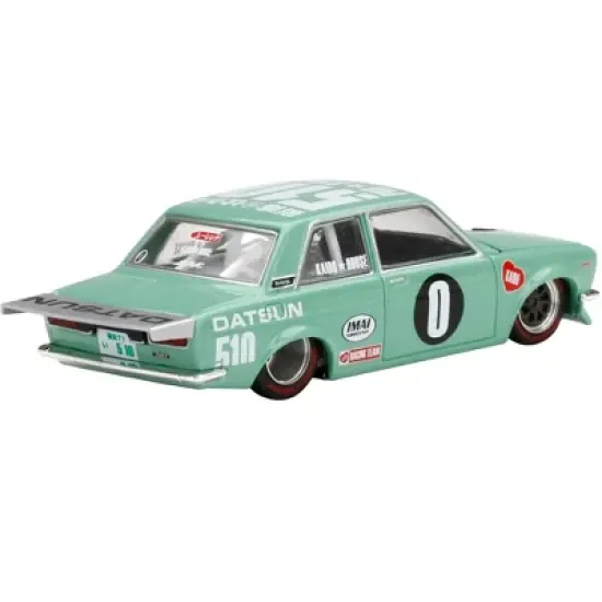 Datsun 510 Pro Street KDO510 Light Green (Designed by Jun Imai) "Kaido House" Special 1/64 Diecast Model Car by TSM image {3}