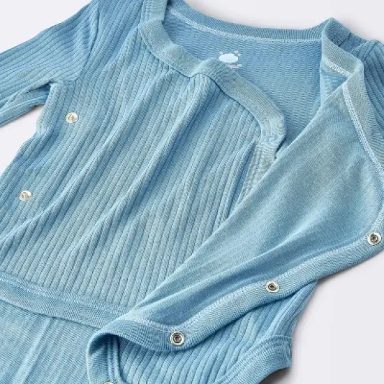 Baby Boys' 2pc Soft Blend Top & Bottom Set - Cloud Island&trade; Blue image {2}