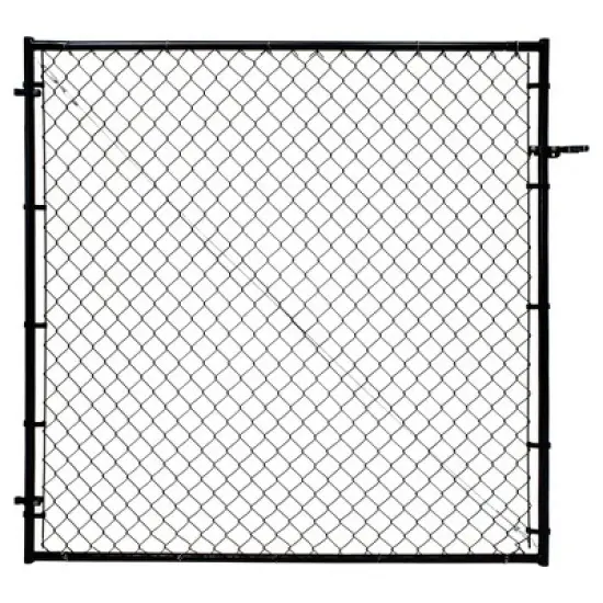 Adjust-A-Gate Fit-Right Chain Link Fence Walk-Through Gate Kit, Metal Fencing Gate with Round Corner Frame image {8}