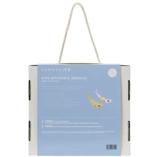 Sunnylife Kids Inflatable Noodles - Finn The Fish, Set of 2 Pool Float Toys image {9}