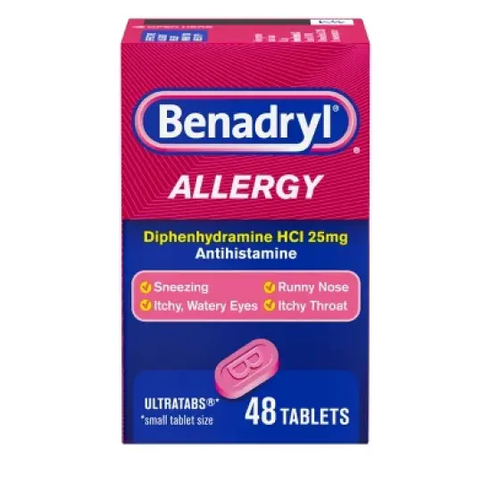 Benadryl Ultra Allergy Relief Tablets - Diphenhydramine - 48ct image {9}