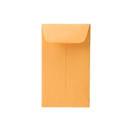 JAM Paper #3 Coin Business Envelopes 2.5" x 4.25" Brown Kraft Manila 1623989I image {4}